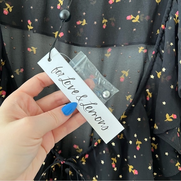 NWT - For Love and Lemons - Juliana Floral-Print Maxi Dress - Picture 8 of 13